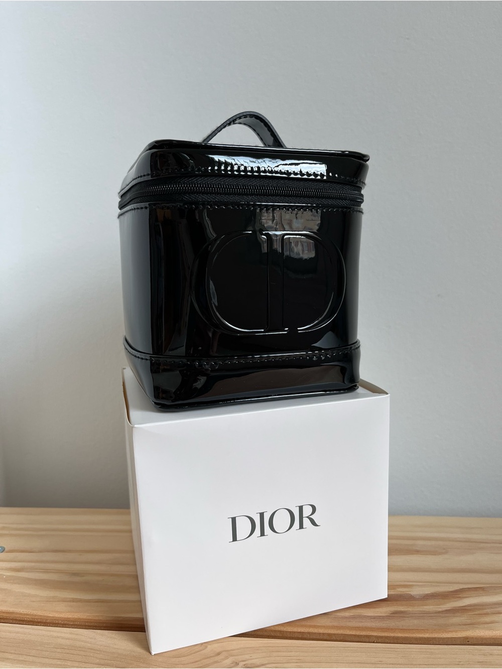 Dior Beauty Black Patent Toiletry Case